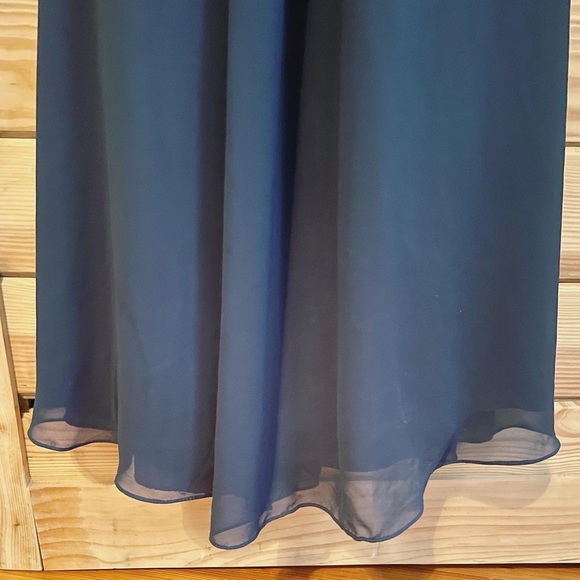 Azazie Yazmin Dark Navy bridesmaid dress - size 34 bust, 27.5 waist, 37.5 hips - Picture 10 of 12